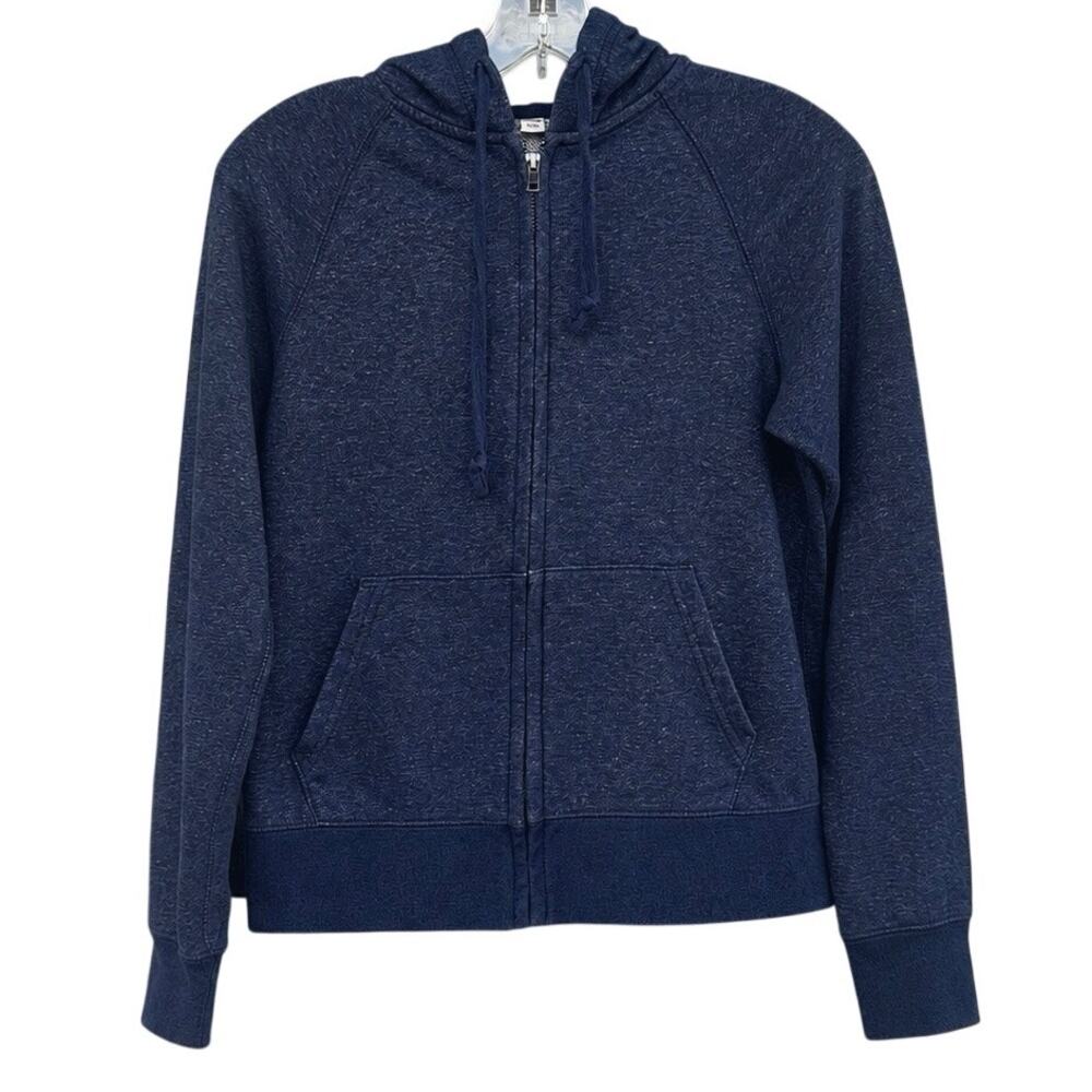 Uniqlo Zip Up Hooded Sweatshirt Hoodie Size Small Blue Athleisure Loungewear